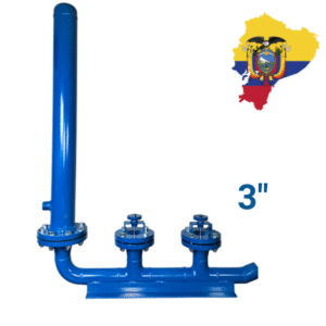 Bomba de ariete de acero al carbono de 3" x 2 válvulas VENTA SOLAMENTE EN ECUADOR.